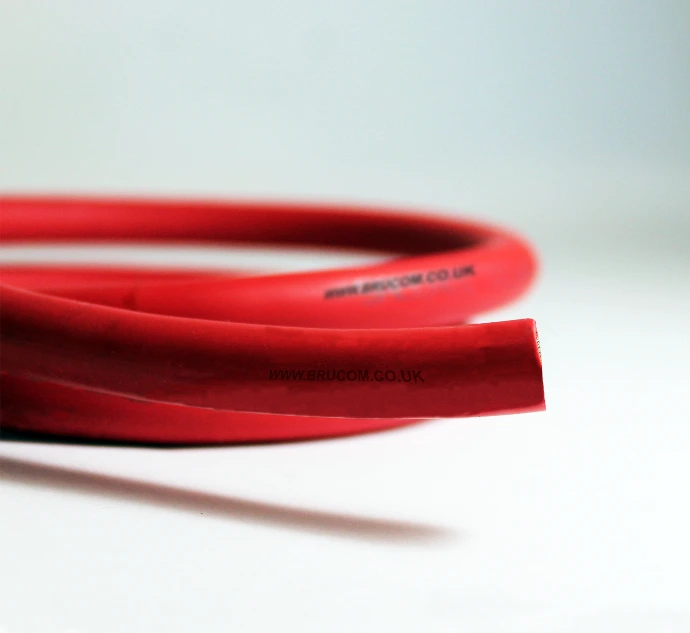 Custom battery cable without connector attached.