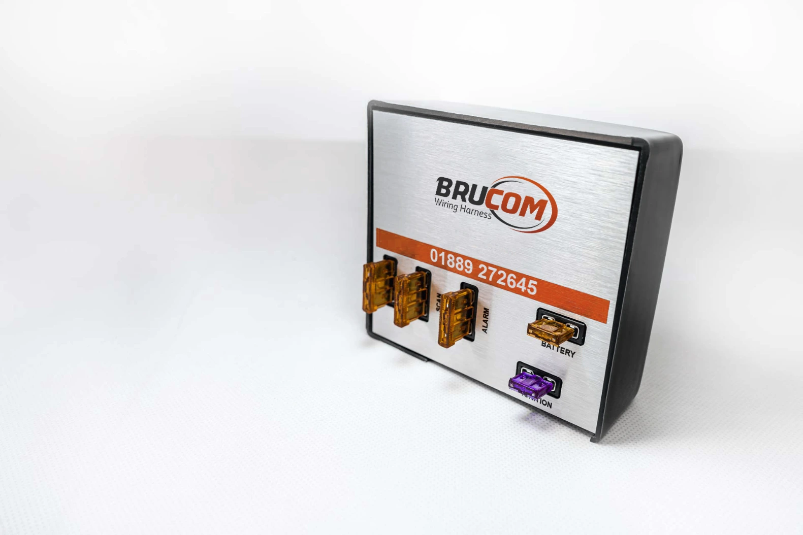 Control box with Brucom branded fascia plate