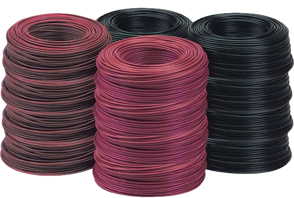 Four towers of bulk hi-flex power cable