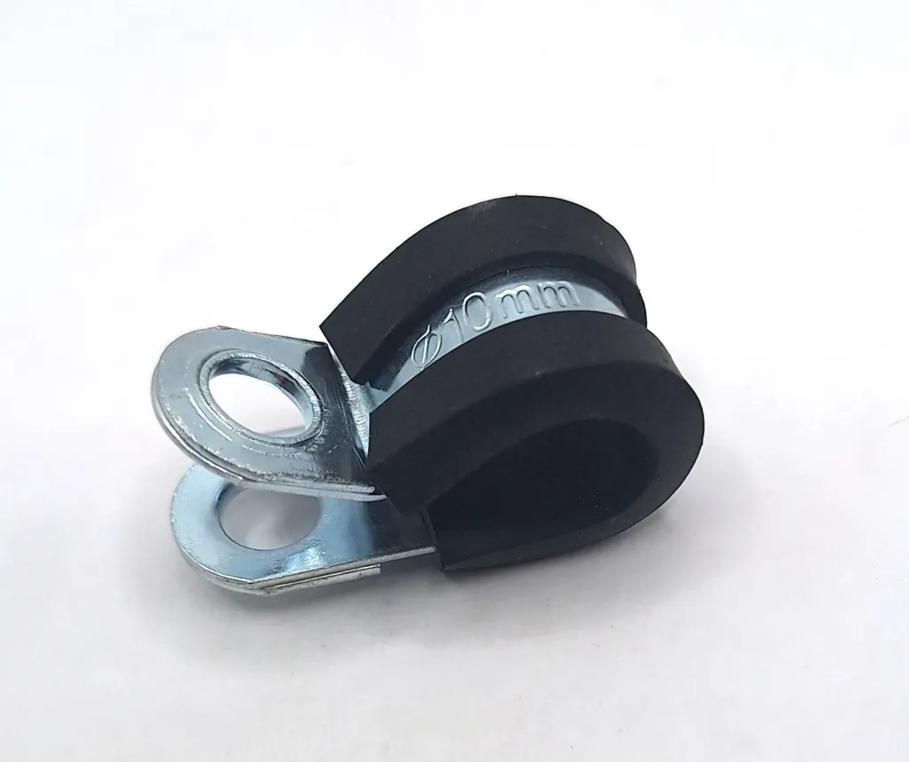 M6 P-Clip 10mm Band Zinc Plated