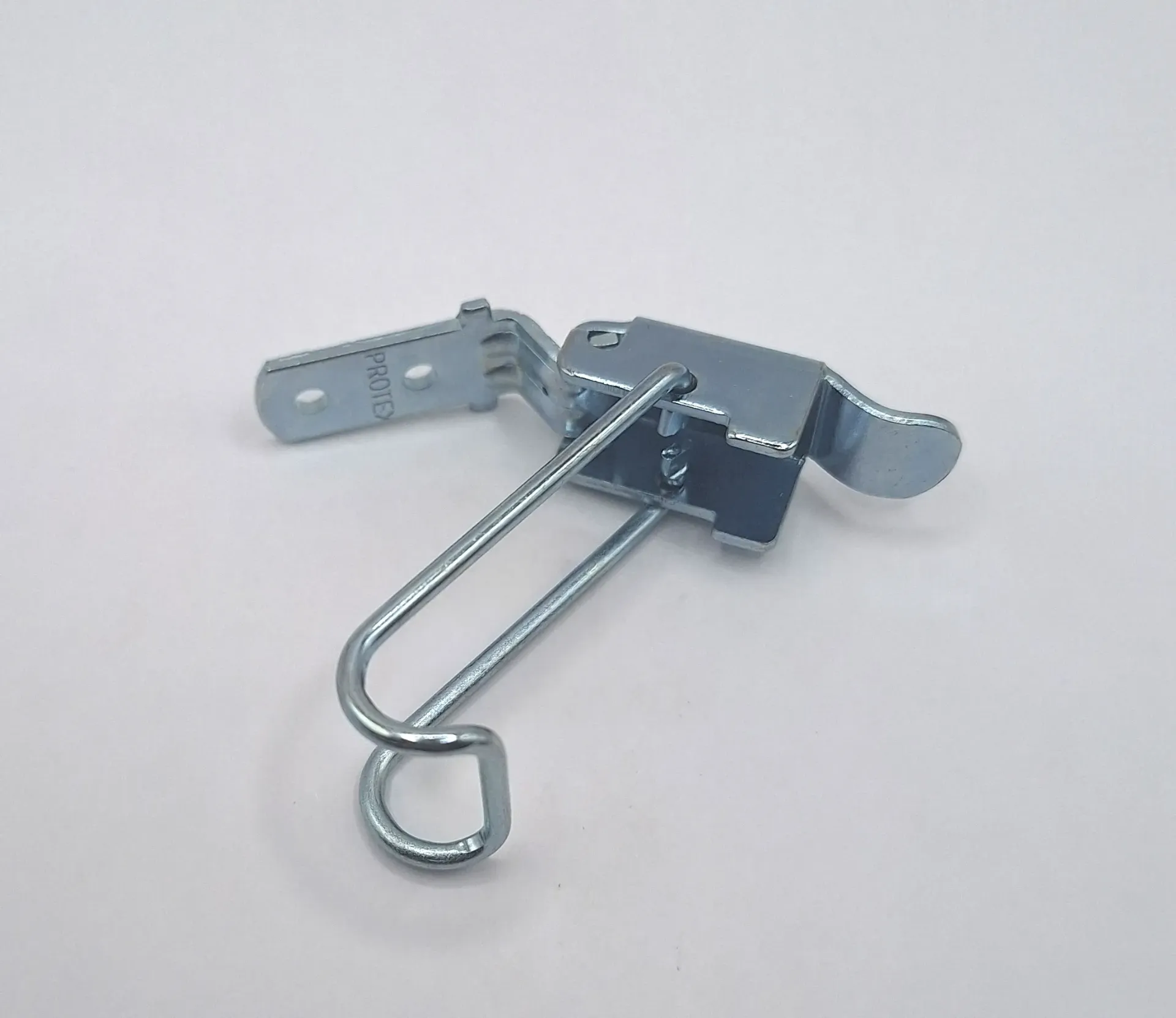 [9-00145] SPRING CLAW TOGGLE LATCH LIGHT DUTY MILD STEEL ZINC PLATE PASSIVATE (SILVER BLUE)
