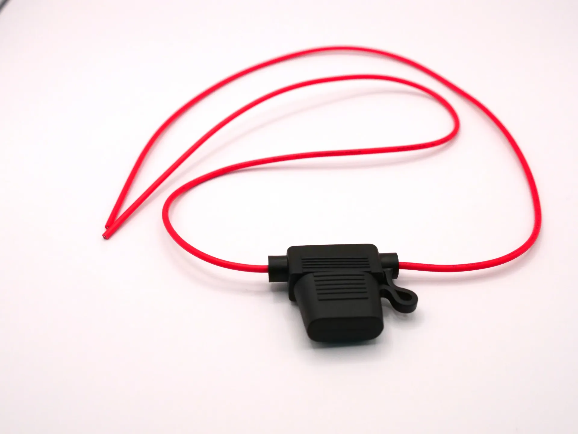 [9-19943] Standard Blade Fuse Holder 0.4m+0.4m Red with 5A fuse