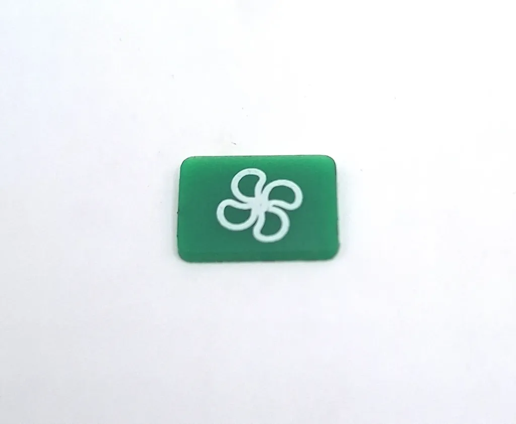 Switch Lens - Bottom - Fan - Green (Pack of 5)