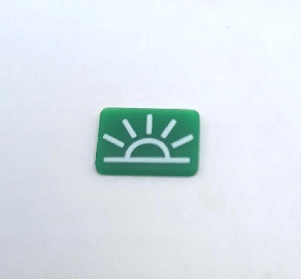 Switch Lens - Bottom - Interior Lamp - Green (Pack Of 5)