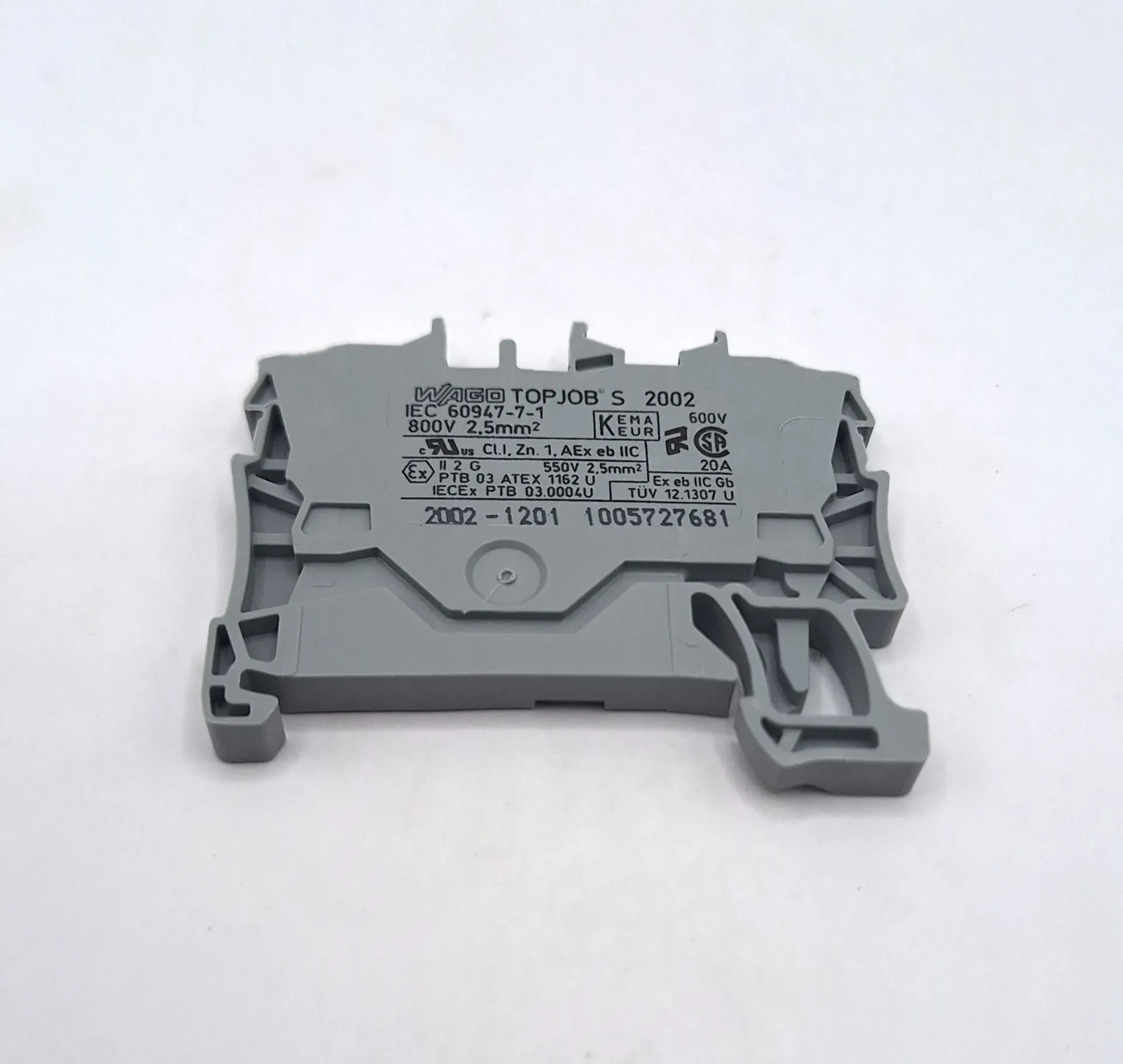 WAGO TopJob S Series DIN Rail Terminal Block - 2.5mm - 2 Way