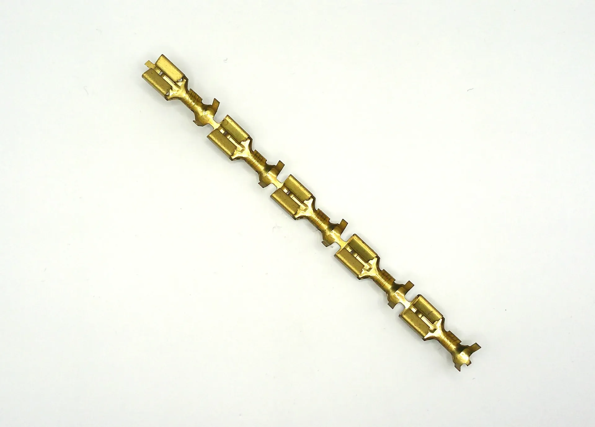 [2-40510] Yazaki 6.3mm POC Socket Posi-Lock - Brass [On Reel]