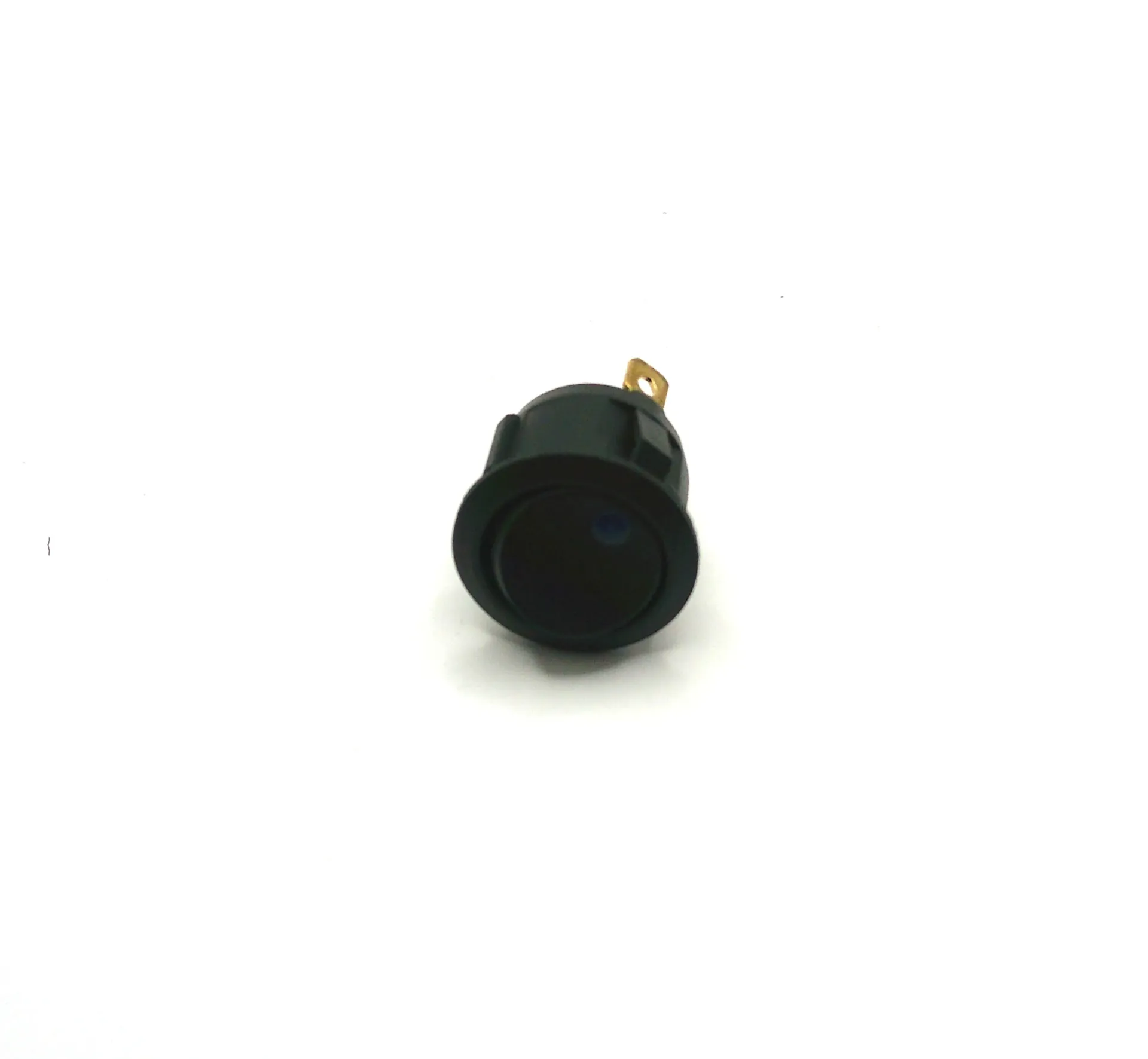 [9-00625] RJS 20mm Dia. Cherry Rocker Switch - SPST - Blue LED - 24V