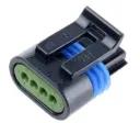 Delphi, Metri-Pack 150.2 Pull-To-Seat Automotive Connector Female Black Cable 4 Way Crimp Termination 12162188