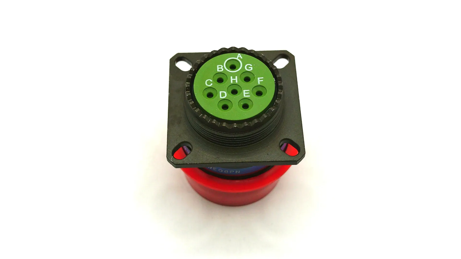 D38999/20WE-08PN Circular Conn,Series III,Wall Mount Receptacle, 8 Contacts