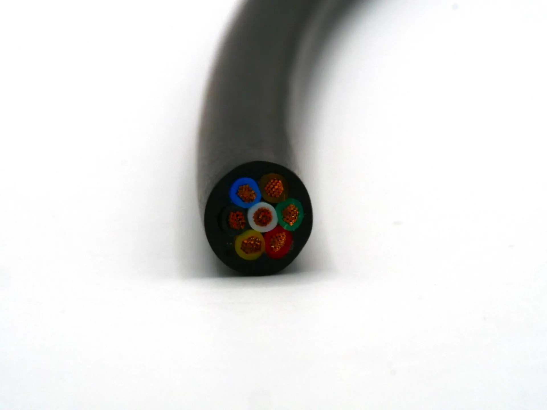 [1-500016] (BSA) 0.75mm 7 Core TWA Blk-Red-Grn-Yel-Brn-Wht-Blu - Matte Finish (2,500PR)