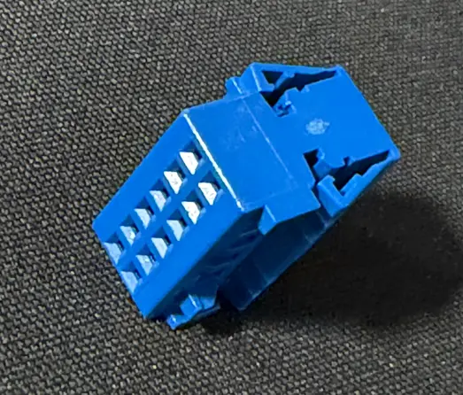 [7-60004] 12 Way TE Connectivity AMP Series Socket Housing - 1564491-1 - Blue