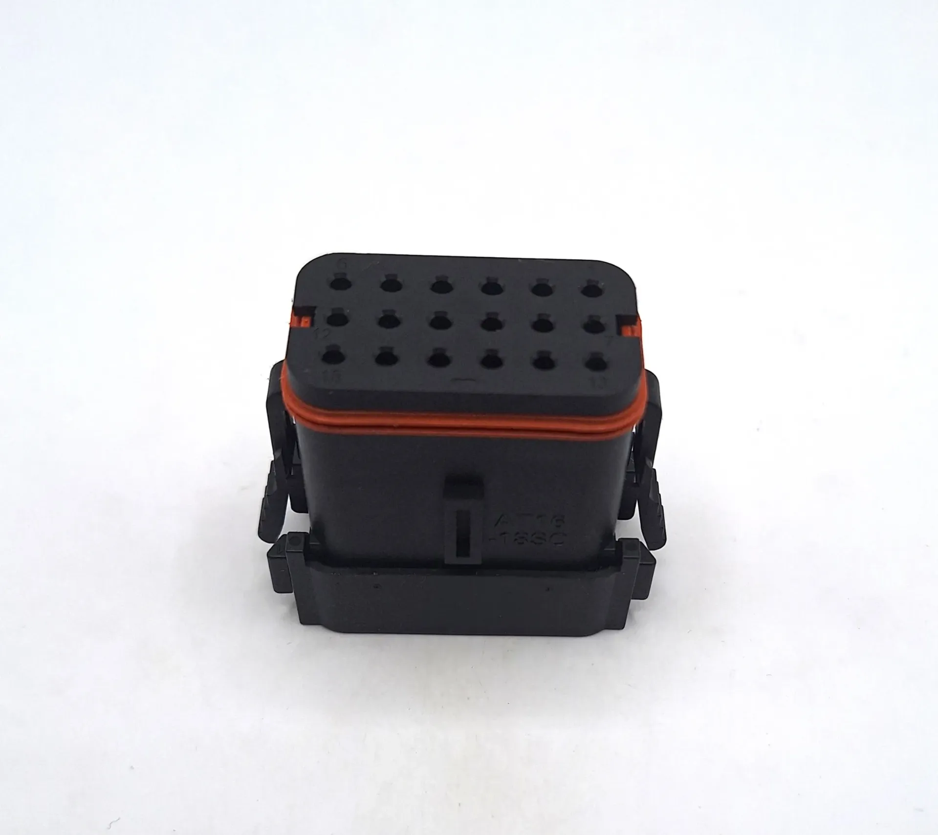 18 Way Amphenol AT Series Socket Housing - Key C - Black (2)
