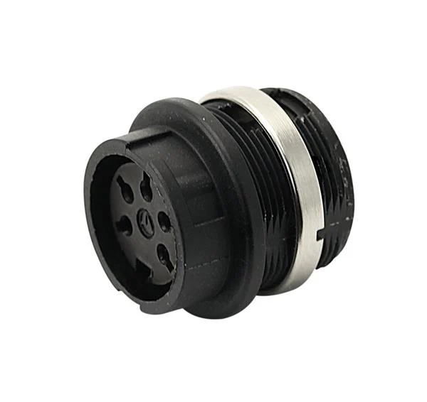 4 Way Amphenol Screw Mount Chassis Socket Connector 5A 250V