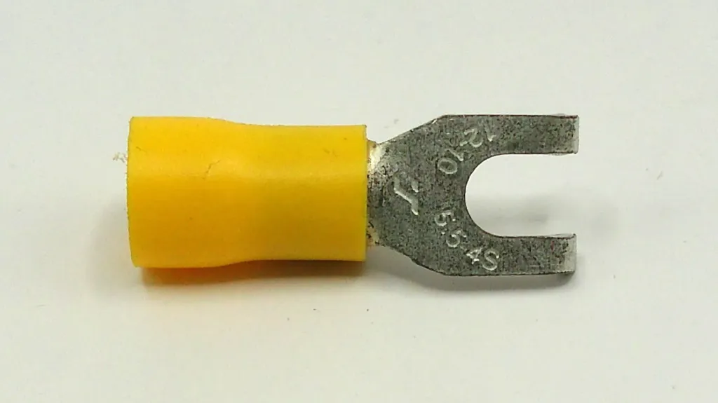 4mm Flanged Fork Yellow