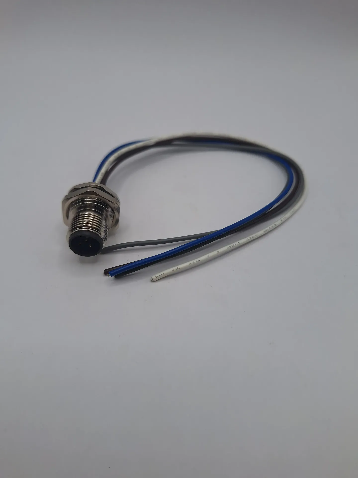 [7-40164] 5 Way M12 Pin Housing - Type A - With 222mm Fly Leads