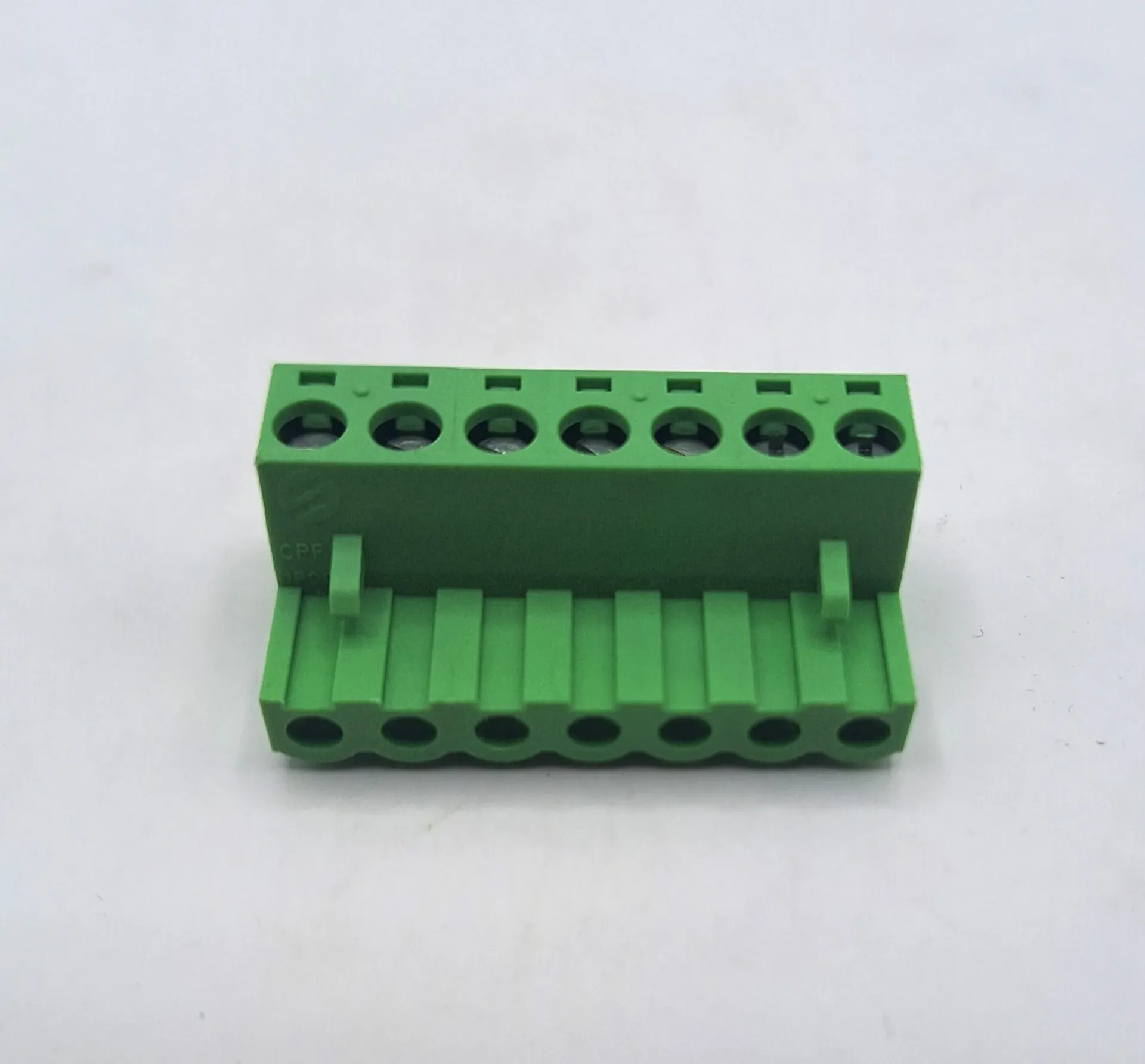 7 Way 5.08mm Pitch Rising Clamp Terminal Block - Green
