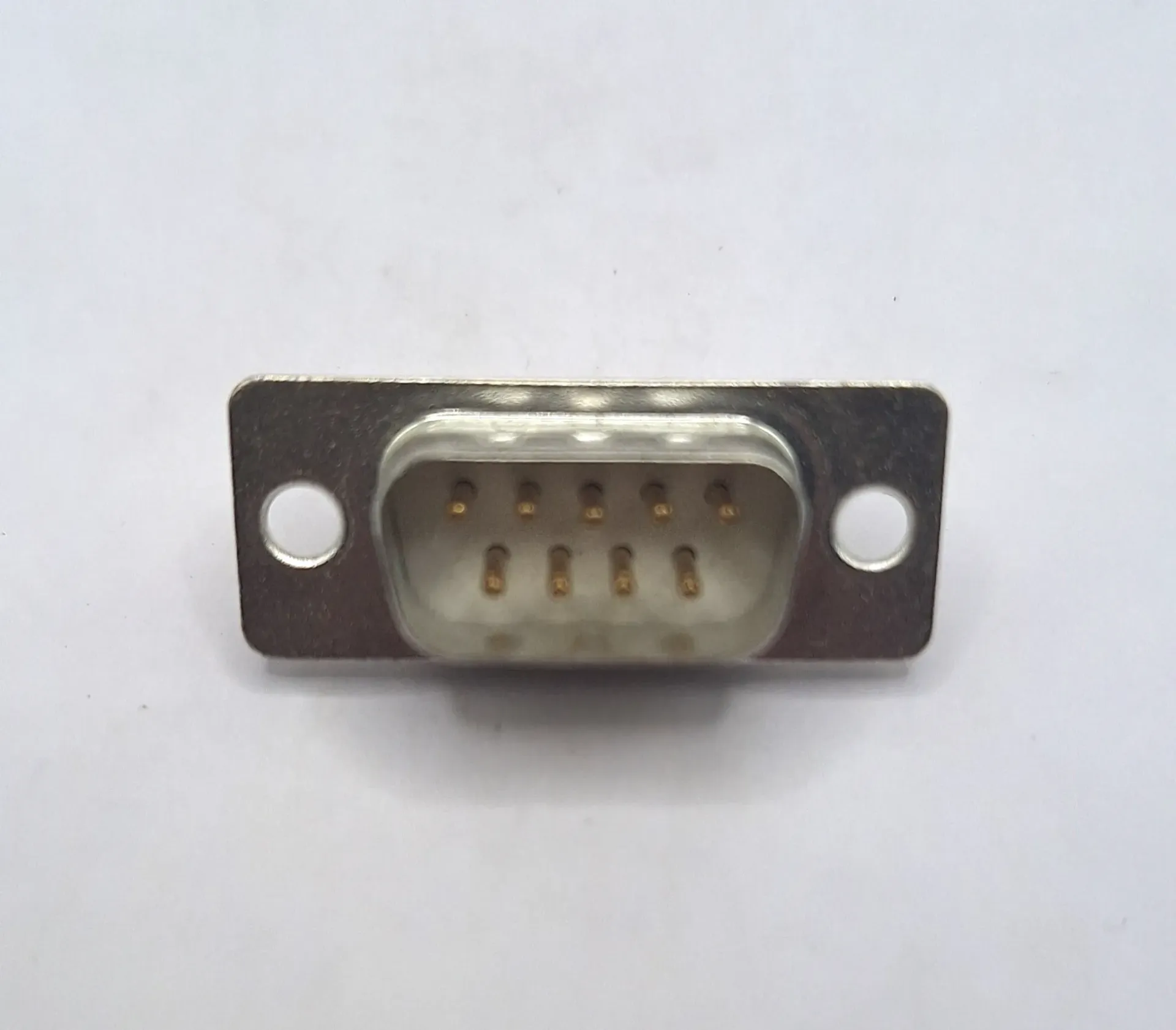 9 Way D Type Plug Connector - Pin Crimp - With Grounding Idents
