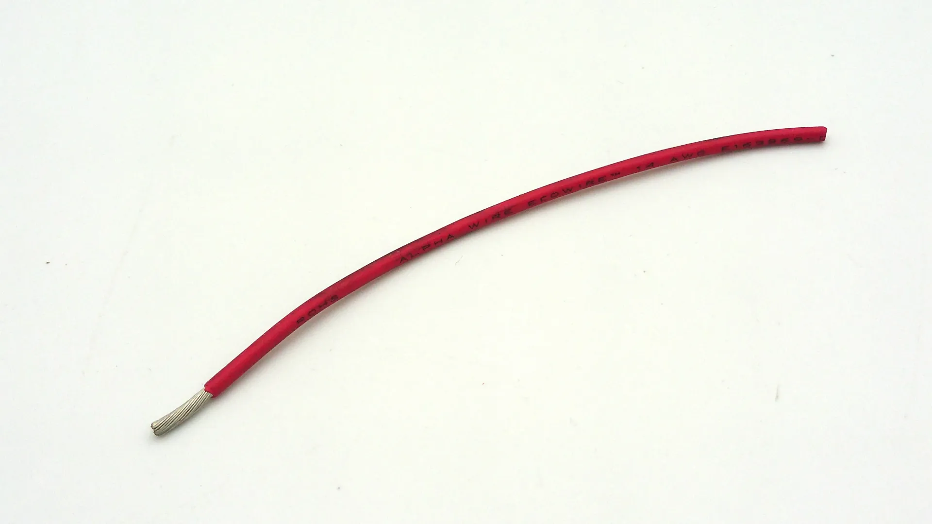 [1-19948] Alpha Wire EcoWire Series Red, 14 AWG, 305m